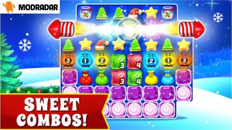 Christmas Cookie: Match 3 Game Mod The advantages that Christmas Cookie: Match 3 Game Mod owns