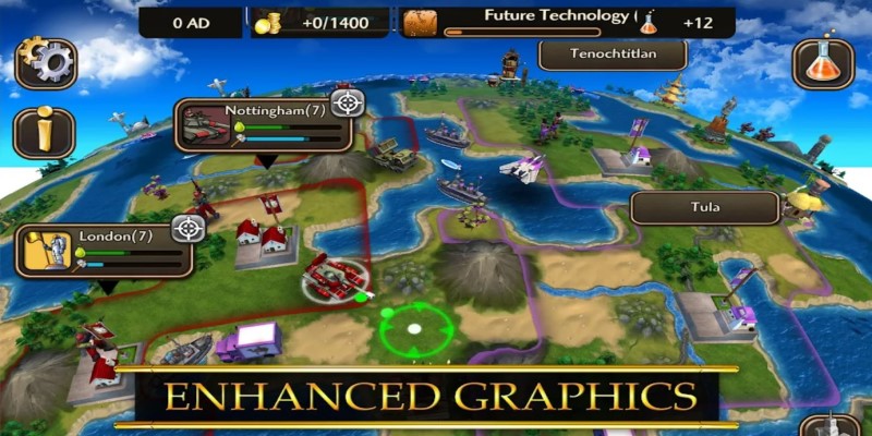civilization revolution 2 apk graphic - Download Civilization Revolution 2 Mod Unlimited Money v1.4.4 Continuing The Success Of Its Predecessor