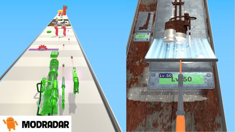 Hệ thống nâng cấp vũ khí trong Clear and Shoot Mod