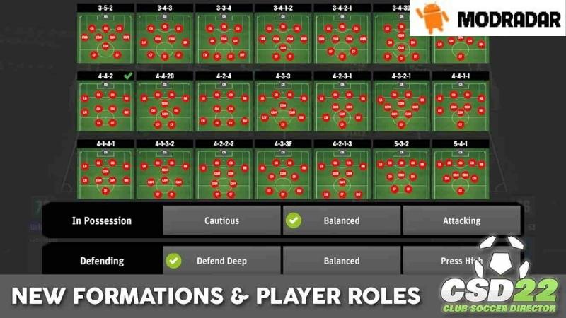 Club Soccer Director 2022 Mod World of strikers and rolling balls in Club Soccer Director 2022 Mod