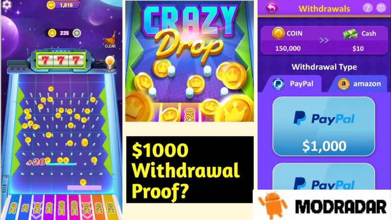 Crazy Drop Apk Attractive graphics of the game Crazy Drop Apk