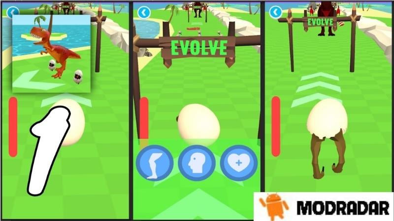 Dino Run Idle Mod Quá trình sinh trưởng trong tựa game Dino Run Idle Mod