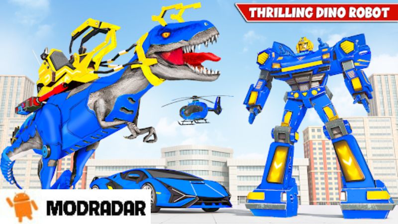 Dino Transform Robot Car Game Apk Lối chơi thú vị trong game Dino Transform Robot Car Game Apk