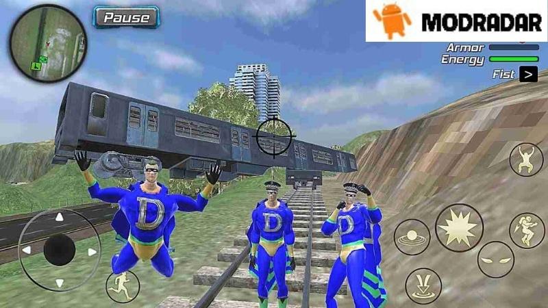 Phương tiện di chuyển tại trò chơi Dollar hero: Grand Vegas Police Mod