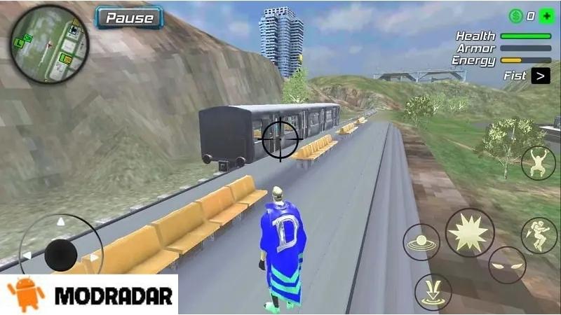 Đồ hoạ của tựa game Dollar hero: Grand Vegas Police Mod