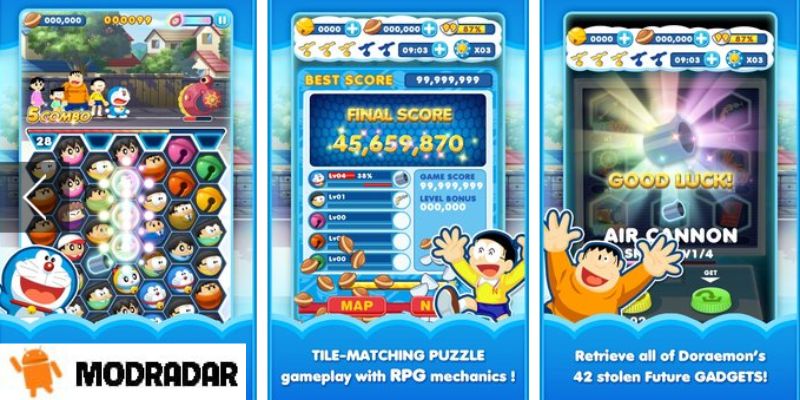 Attractive graphics of the game Doraemon Gadget Rush Mod Attractive graphics of the game Doraemon Gadget Rush Mod