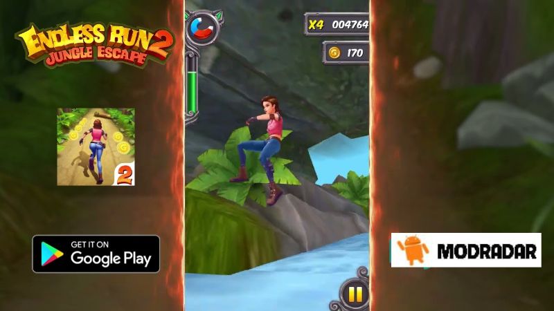Endless Run Jungle Escape 2 2 - Endless Run Jungle Escape 2 mod v1.4.9 (Mở khóa)