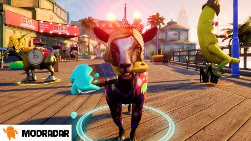 Goat Simulator Mod Efek grafis di Goat Simulator Mod