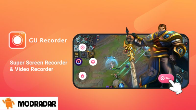 GU Recorder Mod Ghi lại màn hình trong ứng dụng GU Recorder Mod