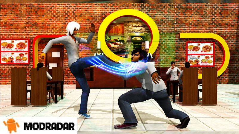 Impressive graphics of high school fight Apk