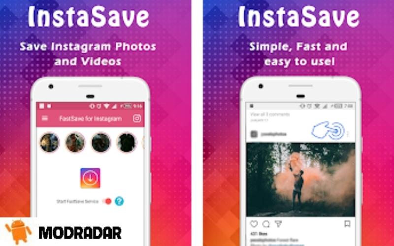 InstaSave Mod Antarmuka yang menarik dari aplikasi InstaSave Mod