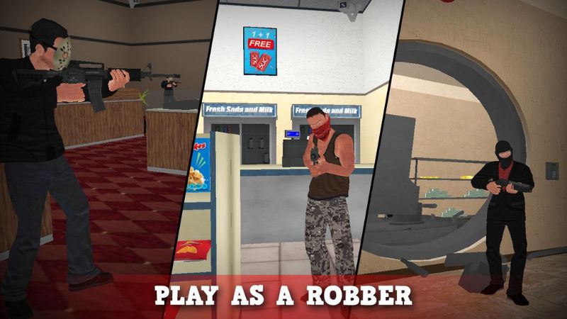 Justice Rivals 3 Cops & Robbers Mod Atraksi yang ada di dalam game Justice Rivals 3 Cops & Robbers Mod
