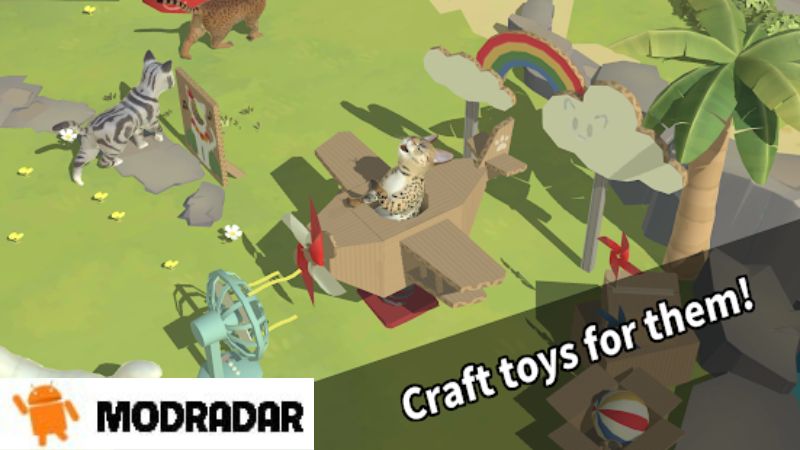 Đồ hoạ hấp dẫn của trò chơi Kitty Cat Resort Mod