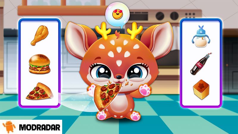 Thu thập phần thưởng khi chơi Kitty Pet Friend: My Cat House Mod