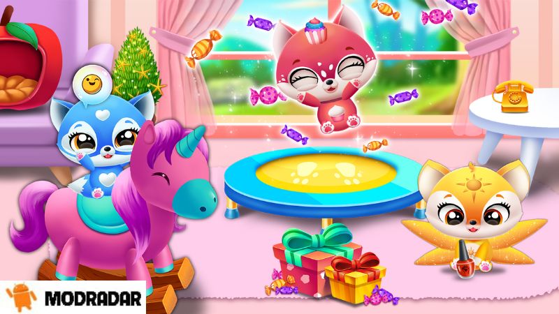 Đồ hoạ đẹp mắt của Kitty Pet Friend: My Cat House Mod