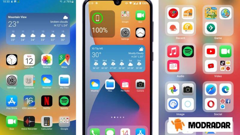 Launcher iOS 16 Mod Cara menggunakan aplikasi Launcher iOS 16 Mod