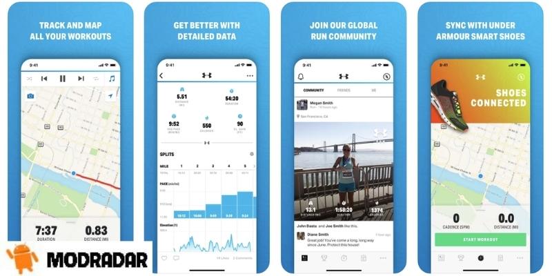 Map My Run Mod Kelola posisi jogging di aplikasi Map My Run Mod