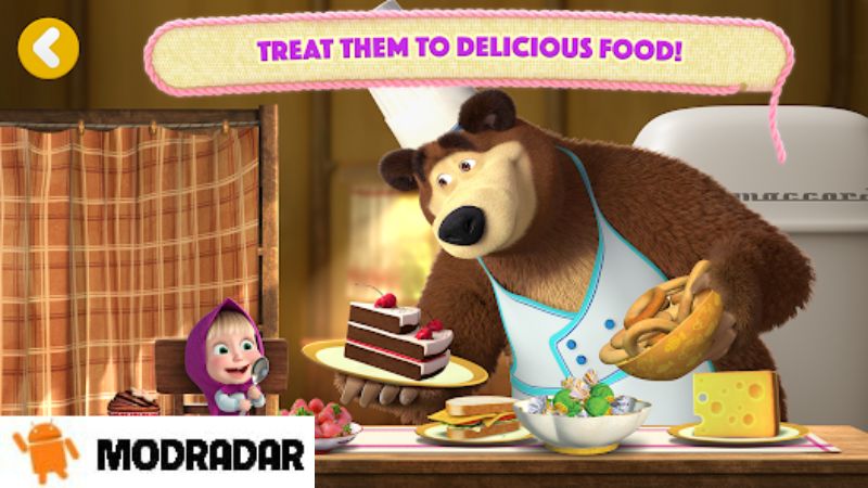 Masha and the Bear: My Friends Apk Phát triển nhiều kỹ năng trong game Masha and the Bear: My Friends Apk
