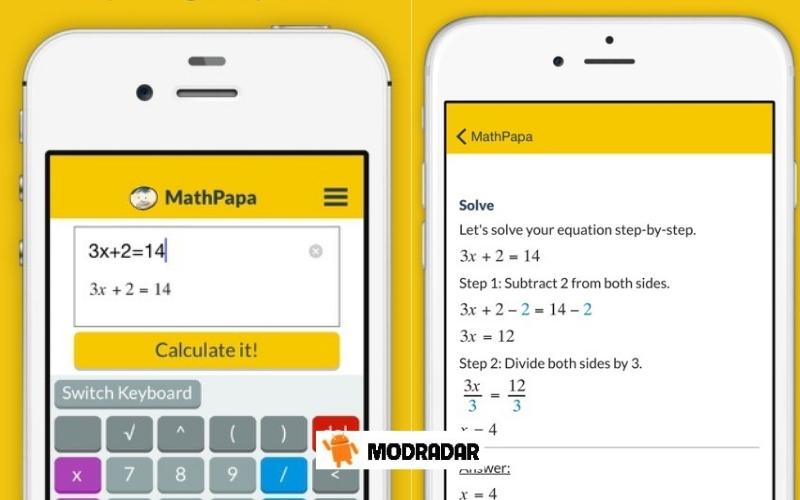 Mathpapa Mod The advantages that the Mathpapa Mod application possesses
