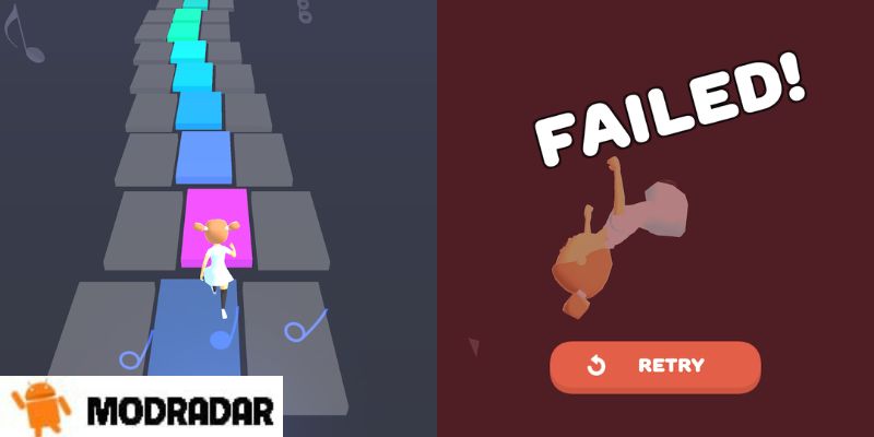 Melody Run Mod Impressive graphics in Melody Run Mod