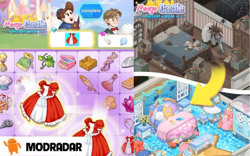 Merge Castle 1 - Merge Castle mod v3.0.1.6 (Mua miễn phí)