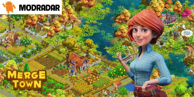 Introduction about Merge Town: Design Farm Mod game