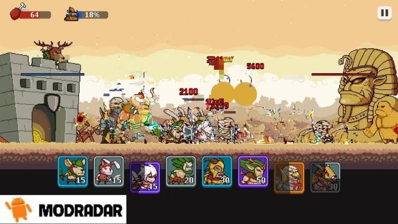 Monsters War Mod Sử dụng phép thuật khi chơi Monsters War Mod