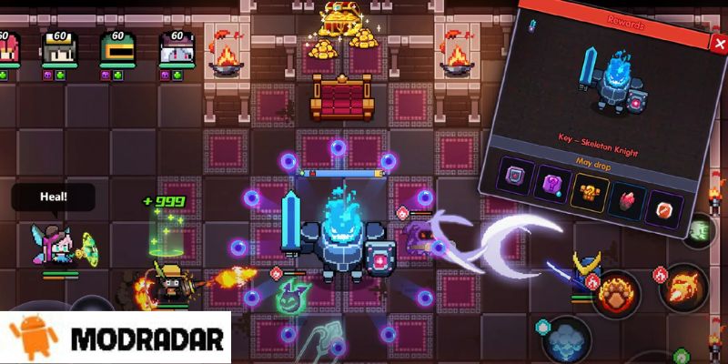 My Heroes: Dungeon Raid Mod Many levels of play in My Heroes: Dungeon Raid Mod