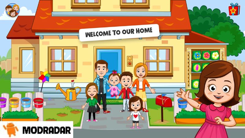 My Home Town Family Playhouse Mod Creative gameplay in My Home Town Family Playhouse Mod