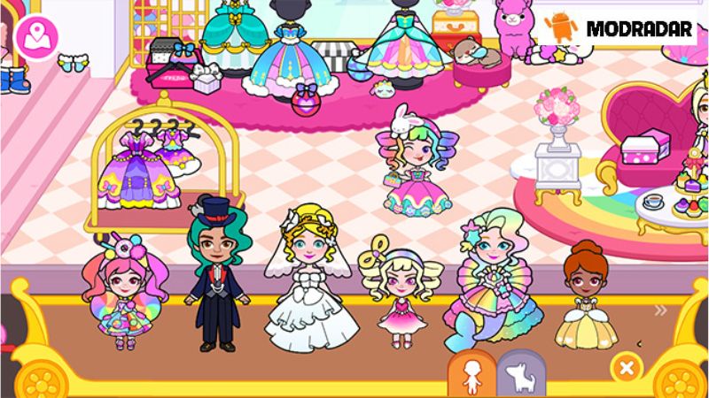 Build and manage kingdoms in Paper Princess's Fantasy Life Mod 