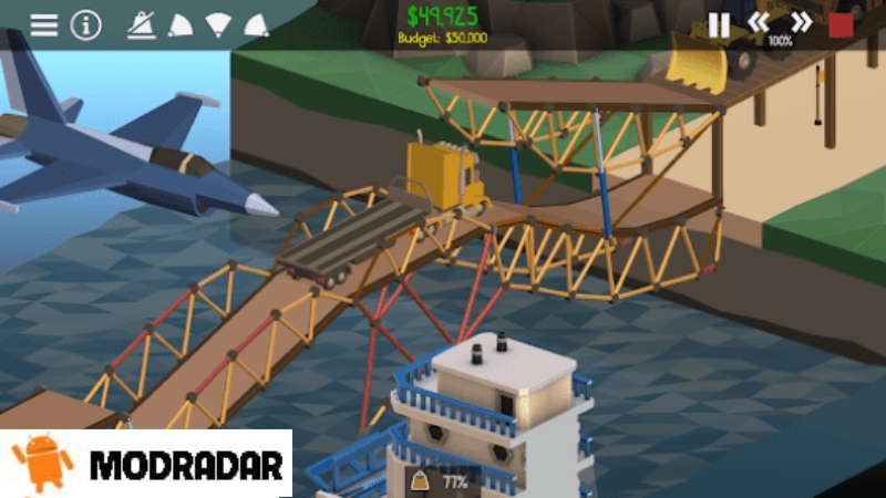 Poly Bridge 2 3 - Poly Bridge 2 Mod V1.71 (Uang tidak terbatas) Grafik berkualitas dari game Poly Bridge 2 Mod