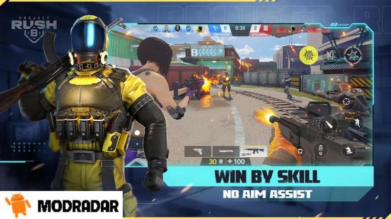 Grafik berkualitas tinggi dari Project RushB Apk