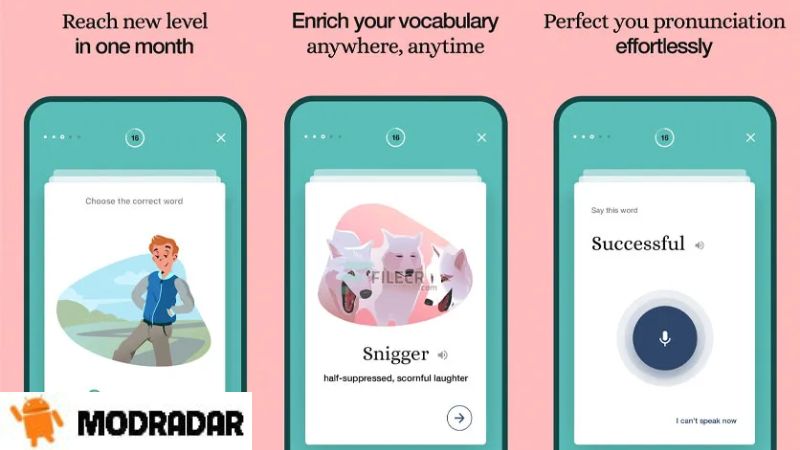 Promova Mod Đa dạng nội dung bài học trong ứng dụng Promova Mod