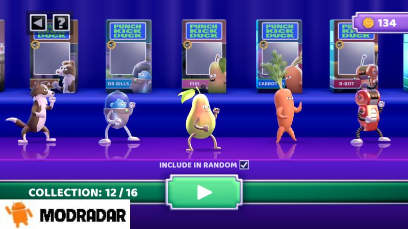 Punch Kick Duck Mod Sistem karakter dalam Punch Kick Duck Mod