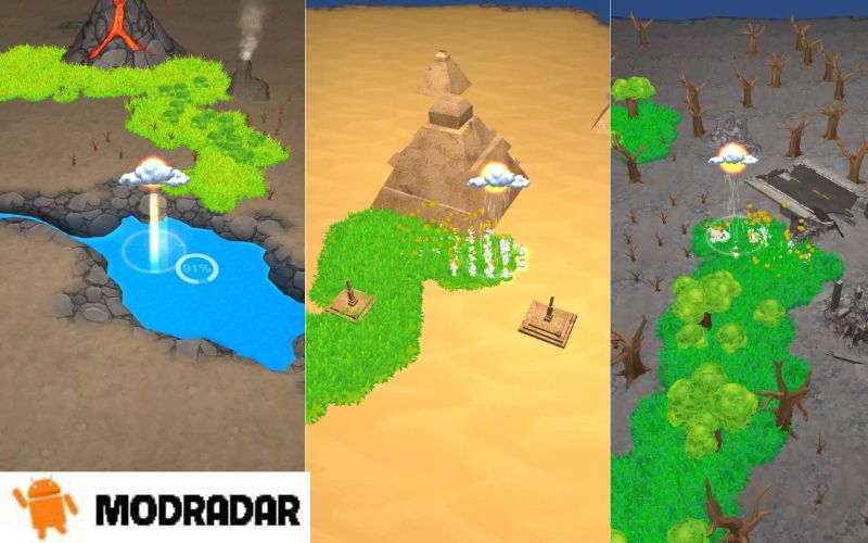 Đồ hoạ chân thực trong trò chơi Rain Master Apk
