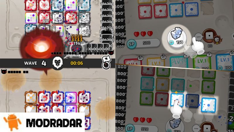 Random Dice Mod Kumpulkan saat bermain Random Dice Mod