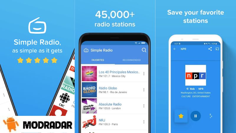 Program yang kaya dalam aplikasi Simple Radio Mod