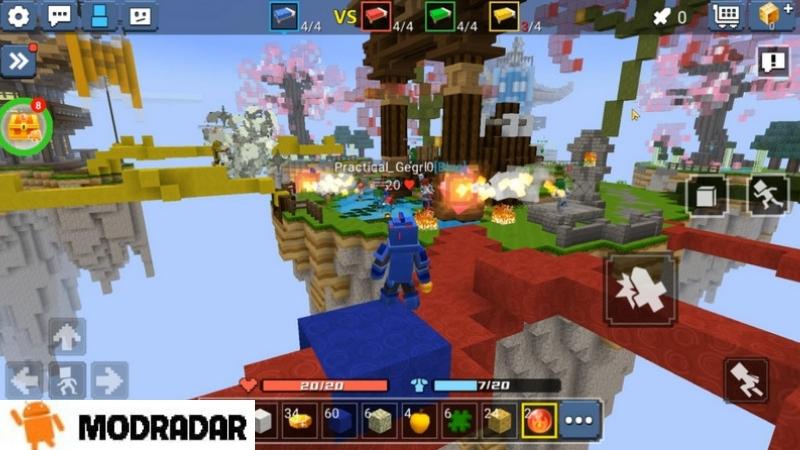 Skyblock untuk Blcokman GO Mod Grafik yang menarik dari game Skyblock untuk Blcokman GO Mod