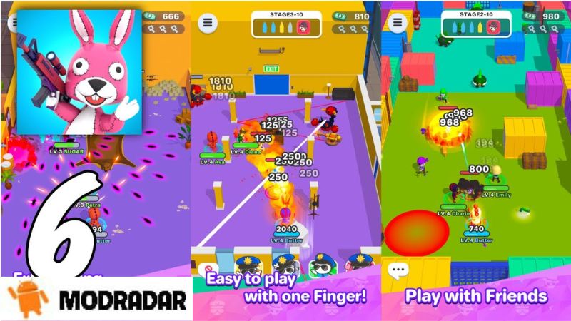 Become a neighborhood safety guard in Smash Party - Hero Action Game Apk