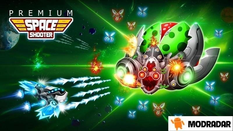 Space Shooter: Galaxy Attack Mod Đồ họa và âm thanh của Space Shooter: Galaxy Attack Mod