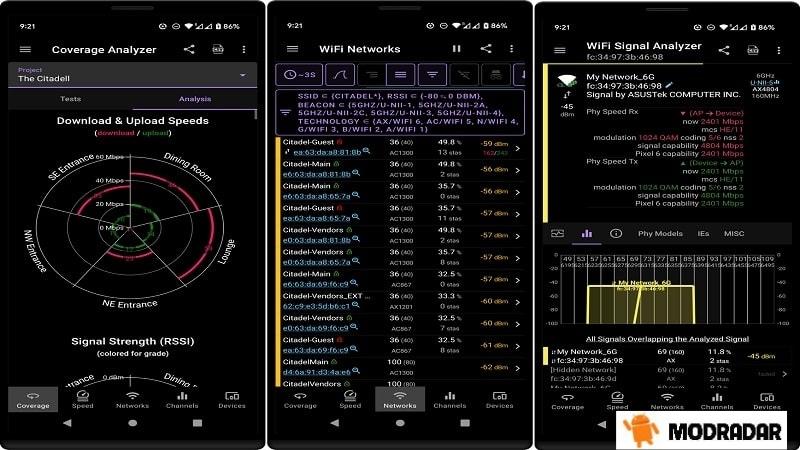 Speed Test Wifi Analyzer 2 - Speed Test & Wifi Analyzer Mod V2.3.22 (Mở Khóa Premium) Speed Test & Wifi Analyzer Mod hạn chế truy cập trái phép