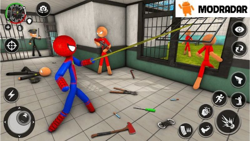 Spider Stickman Prison Break APK The advantages that Spider Stickman Prison Break APK possesses