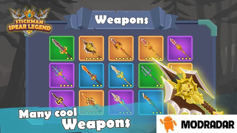 Chế độ chiến đấu trong Stickman Spear Legend Mod Chế độ chiến đấu trong Stickman Spear Legend Mod