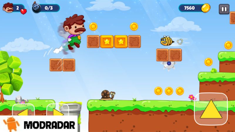 Super Bro: Adventure Run Game Mod Interesting gameplay of Super Bro: Adventure Run Game Mod