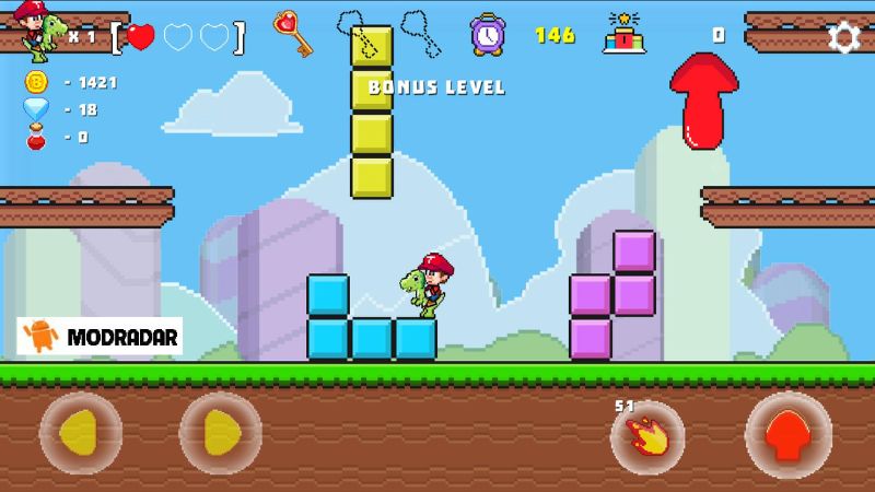 The advantages that Super Jump Bros: Original 1985 APK possesses