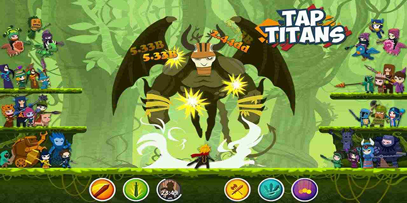 Gameplay Tap Titans 2 mod