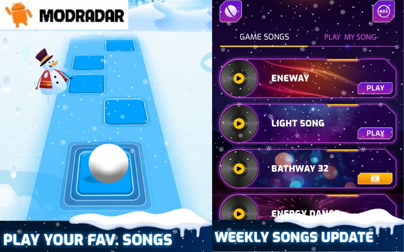 Tiles Dancing Ball Hop Apk Ambient lights of Tiles Dancing Ball Hop Apk