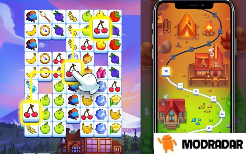 Triple Tile: Match Puzzle Game Mod Impressive graphics of the game Triple Tile: Match Puzzle Game Mod