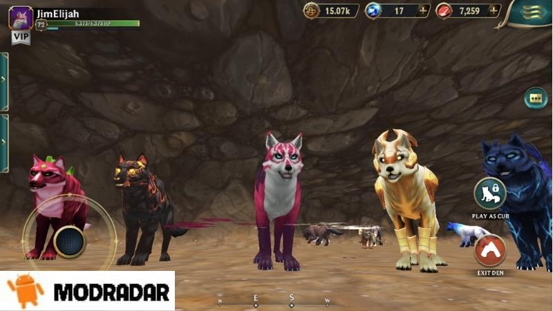 Đồ họa 3D hấp dẫn trong Wolf Tales Mod