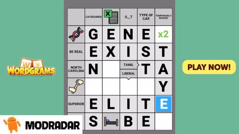 Pengantar tentang Wordgrams - Crossword & Puzzle Apk